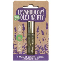 Purity Vision Lavender Bio Lip Oil ochranný a vyživující olej na rty 10 ml