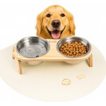 Miska ANIMALVIBE pro psa z nerezové oceli s podstavcem a podložkou 1L – Zboží Mobilmania