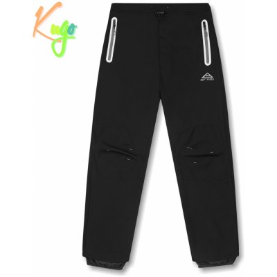 Kugo HK1807 Chlapecké softshellové kalhoty zateplené dorost černá – Zboží Mobilmania