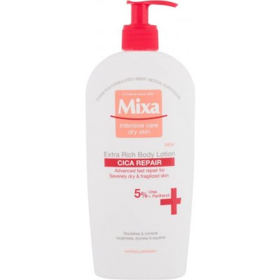 Mixa bohaté tělové mléko pro citlivou pleť Cica Repair (Extra Rich Body Lotion) 400 ml