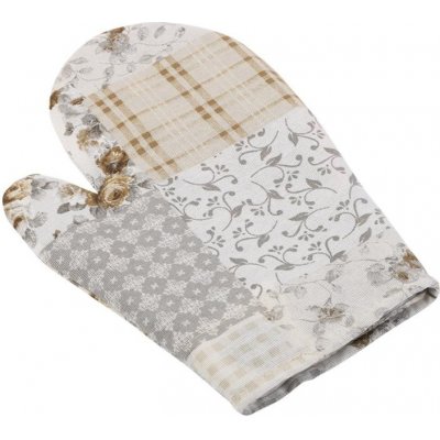 Bellatex Kuchyňská chňapka béžovošedý patchwork chňapka 28x18 cm – Zboží Dáma