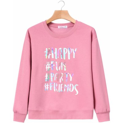 Glo Story mikina Hashtag růžová – Sleviste.cz