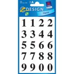 AVERY Z-DESIGN Čísla z černé transparentní fólie, velká - 3724 - DOPRODEJ – Sleviste.cz