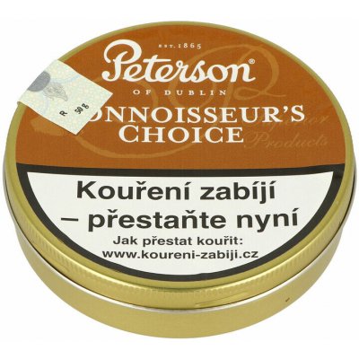 Peterson of Dublin Dýmkový tabák Connoisseur's Choice 50g N – Zboží Mobilmania
