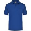 Pánské Tričko James & Nicholson pánská polokošile s kapsičkou JN026 královská modrá