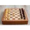 Šachy Magnetické dřevěné šachy LUX zásuvné velké