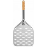 Lopata na pizzu s perforací a krátkou rukojetí, čtvercová, 300x660mm | HENDI, 618097 – Zboží Dáma