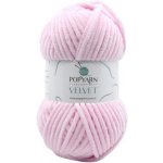 POPYARN Pletací příze Velvet B04 - růžová – Sleviste.cz