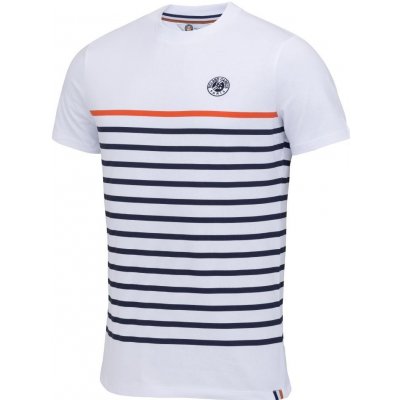 Roland Garros Tee Shirt Mariniere blanc
