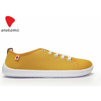 Anatomic boty Natural canvas 1N04 s bílou podrážkou žluté