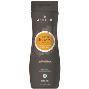 Attitude Super leaves normální vlasy pánský Shampoo & tělové mýdlo 473 ml