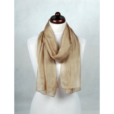 Hedvábná šála šedohnědá – Hledejceny.cz