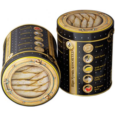 Bivais Vilnis Uzený šproty Assorti 5 x 160 g 800 g – Zboží Dáma