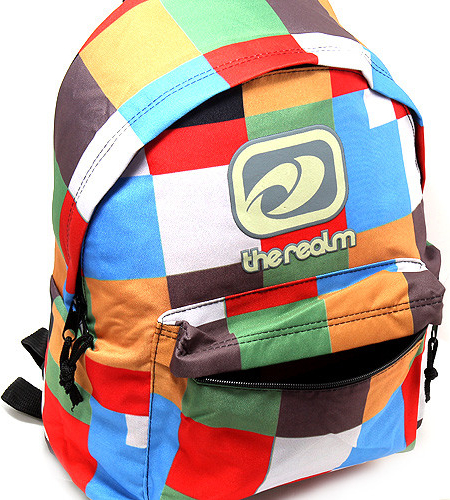 The Realm batoh kostkovaný barevný