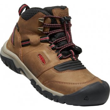 Keen Ridge Flex Mid Youth bison red carpet