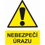 Nebezpečí úrazu plast 0,5mm A4 (297 x 210 mm) – Hledejceny.cz