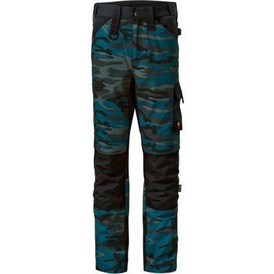 Rimeck Vertex Camo W09 pracovní kalhoty pánské camouflage petrol – Zboží Dáma