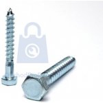 Vrut se šestihrannou hlavou podstavcový, DIN 571, pozinkovaný 8 x 80, balení 100 ks – Hledejceny.cz