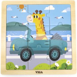 Viga puzzle autíčko 9 dílů