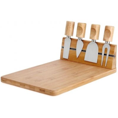 EXCELLENT HOUSEWARE Servírovací prkénko na sýr s noži sada 5 ks KO-784610160 – Zboží Dáma
