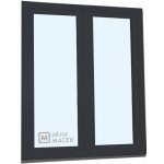 Kömmerling balkonové dveře 70 AD O+OS klapačka levé antracit/antracit 150 x 200 cm jednostranná klika + madýlko + PVC rám – Hledejceny.cz