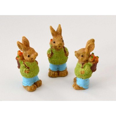 Dekorační mini figurka Velikonoční zajíček 2 – Hledejceny.cz