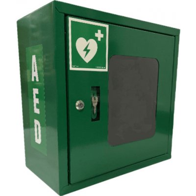 SUPRON 3 Skříňka na defibrilátor (AED), zelená s alarmem na klíč – Zbozi.Blesk.cz