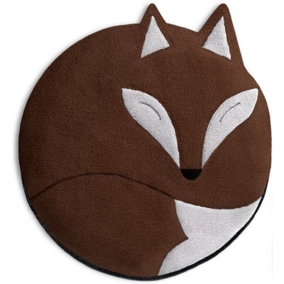 Leschi Hřející polštářek liška Luca 25x25cm hnědá/černá – Zboží Mobilmania