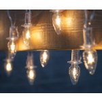 Exihand Rozšiřovací LED venkovní řetěz CONE FILAMENT 20xE10 14m čirá teplá bílá IP44 EX0125 – Hledejceny.cz