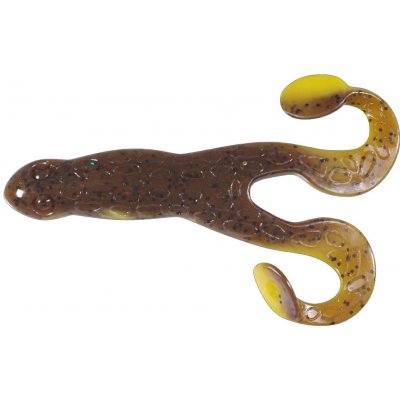 Relax Turbo Frog 4" 10cm YELLOW CAROLINA PUMPKIN BLACK GLITTER LAMINATED 1ks – Zbozi.Blesk.cz