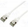 síťový kabel Logilink CQ9061S Patch, U/FTP, 6a, lanko, Cu, elastomer termoplastický TPE