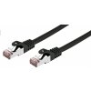 síťový kabel C-TECH CB-PP6F-1BK patch, Cat6, FTP, 1m, černý