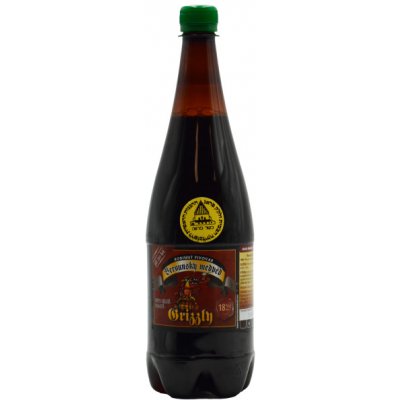 Berounský medvěd Grizzly 18° tmavé Porter 8.8% 18° 1 l (pet) – Sleviste.cz
