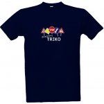 Tričko s potiskem Značkové triko pánské námořní modrá – Zboží Dáma