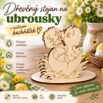 ADVIPO Dřevěný stojan na ubrousky Kachňátka 140 × 100 × 110 mm – Hledejceny.cz