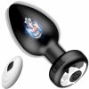 Anální kolík SuperLove Shiny Vibrating Butt Plug with Remote Control Black