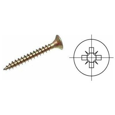 StrongFix Vrut PZ 4x80mm zápustná hlava zinek žlutý – Hledejceny.cz