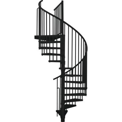 Myron Ø 160 cm, výška patra 352,5 cm černá – Zboží Mobilmania