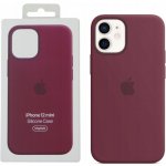 Apple iPhone 12 mini Silicone Case with MagSafe Plum MHKQ3ZM/A – Zboží Mobilmania