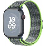 Apple Watch 45mm jasně zelený/modrý provlékací sportovní řemínek Nike MTL43ZM/A – Zboží Živě