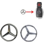 Znak 13mm MERCEDES-BENZ do klíčů (logo) - bez pozadí – Sleviste.cz