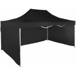 Expodum Nůžkový stan 3x4,5m hlinikovy Černá 3 boční plachty – Zboží Dáma