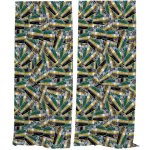 IMPAR Závěsy Brejlovec zelený pattern (Rozměr : 140x250, Materiál: Interlock) – Hledejceny.cz