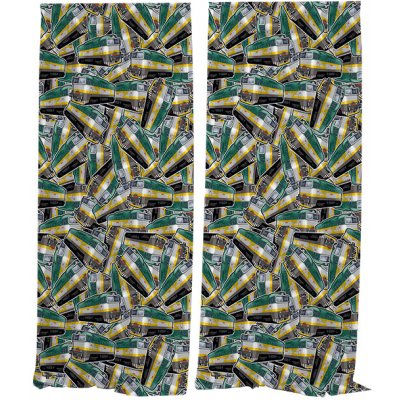 IMPAR Závěsy Brejlovec zelený pattern (Rozměr : 140x250, Materiál: Interlock) – Hledejceny.cz
