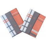 Sleep-well Srdíčka 50x70 cm 3 ks losos šedá – Zboží Dáma