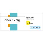 Generica Zinek 15 mg 120 tablet – Hledejceny.cz