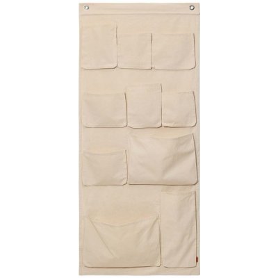 Ferm Living nástěnný kapsář Canvas XL Off White – Zboží Dáma