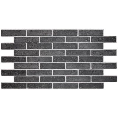 Impol Trade 3D PVC TP10034762 960 x 498 mm cihla černá 1ks – Sleviste.cz
