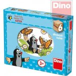 Dino Kostky kubus Krtek 6 ks v krabičce 18 x 13 x 4 cm – Zboží Mobilmania