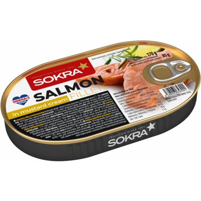 Sokra Losos filety v hořčicovém krému 170 g – Zboží Dáma